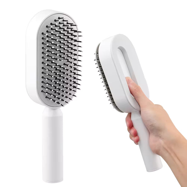 Self Cleaning Hair Brush – Effortless Detangling & Easy Clean